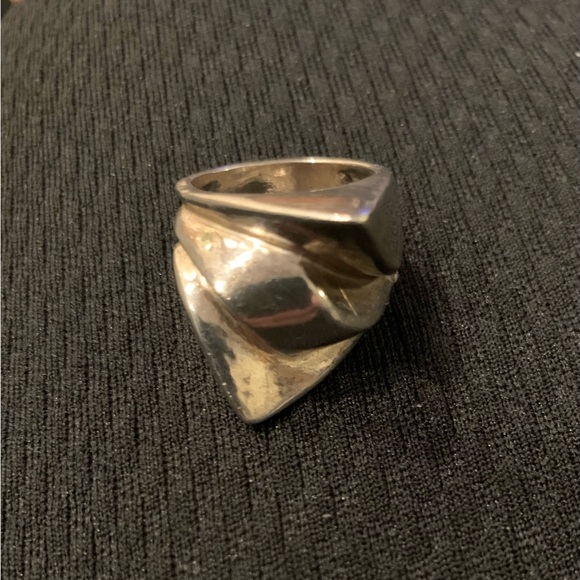 Vintage Sterling Silver Boho style chunky ring - stamped M and 925. Size 7 - Picture 6 of 9